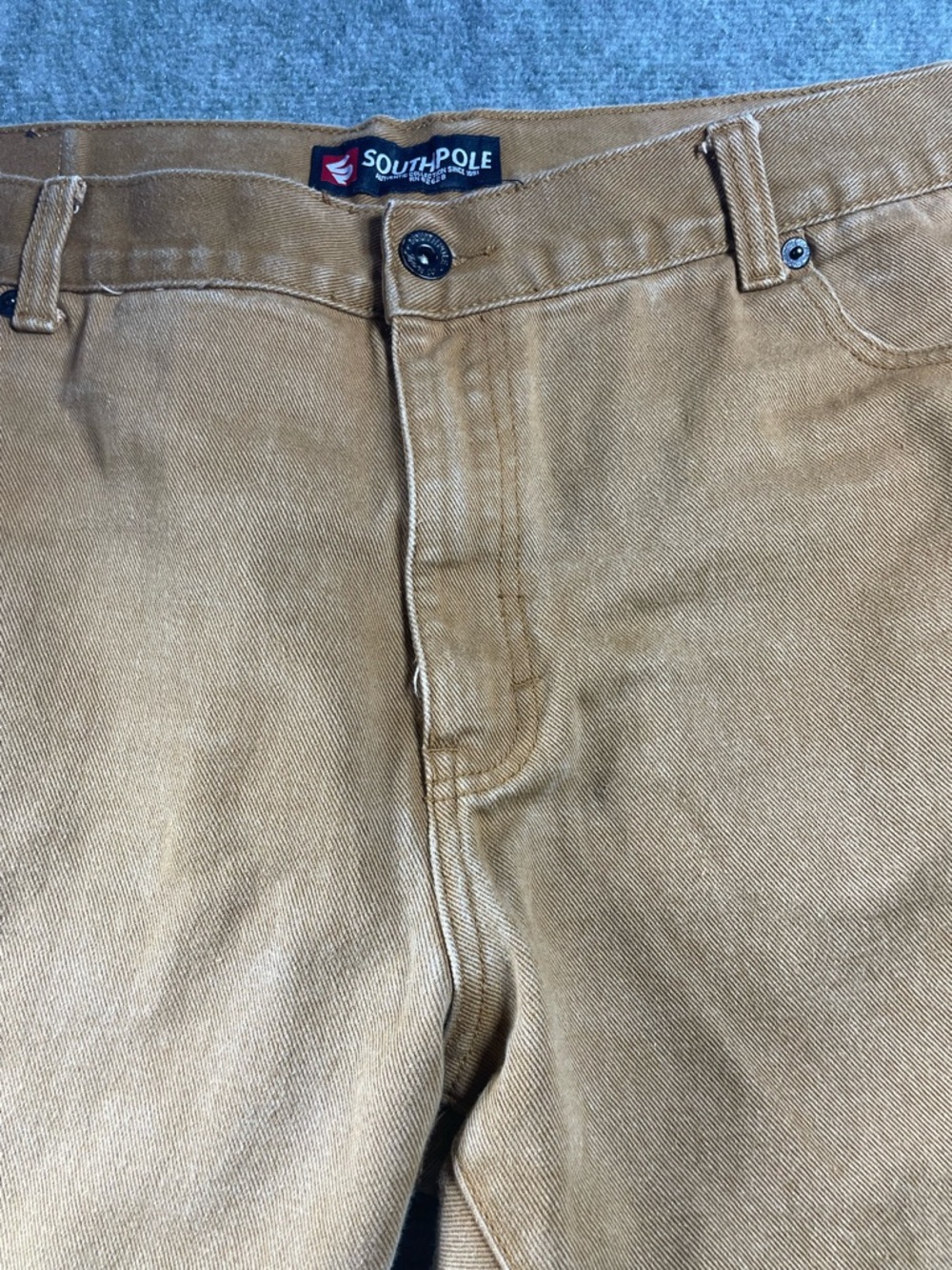 South‎ Pole Men's Tan Ribbed-Knee Chino Pants - Picture 4 of 14